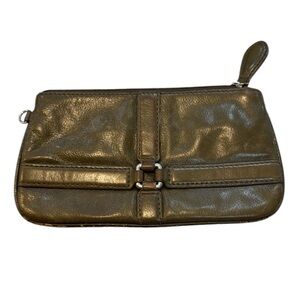Wilson’s Leather | Vintage Pouch Clutch in Olive Green Brown